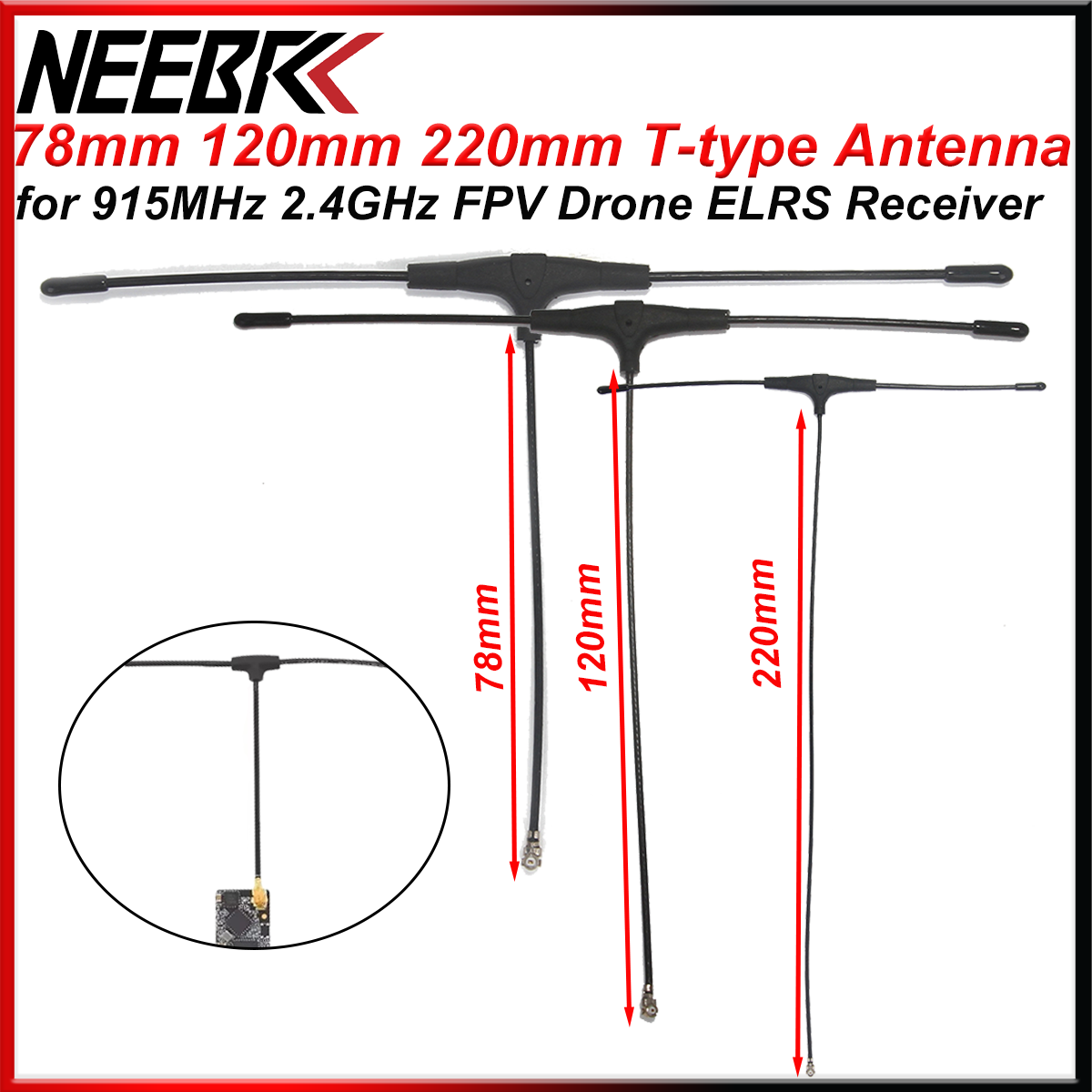 Tbs Fpv Crossfire - Drone FPV 915MHz 2.4GHz Antena tipo