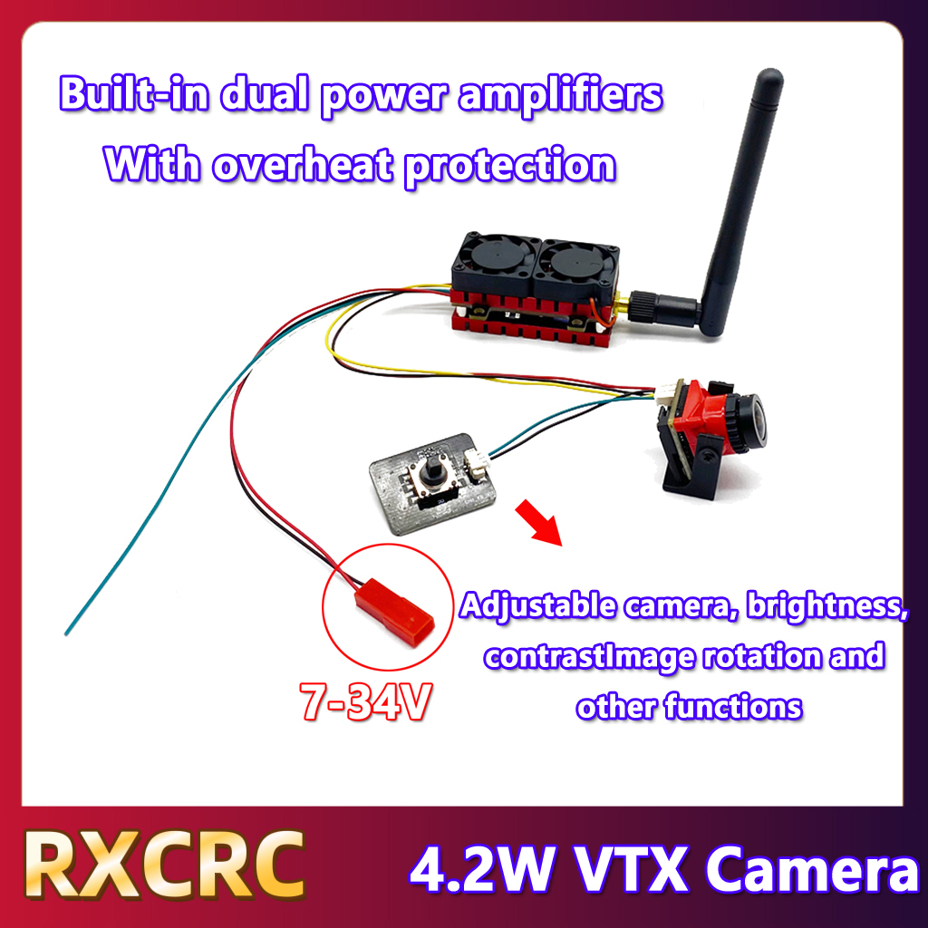 Rxcrc 5.8g 48ch 4.2w transmiss - Fpv Drone Vtx avaliação e preço