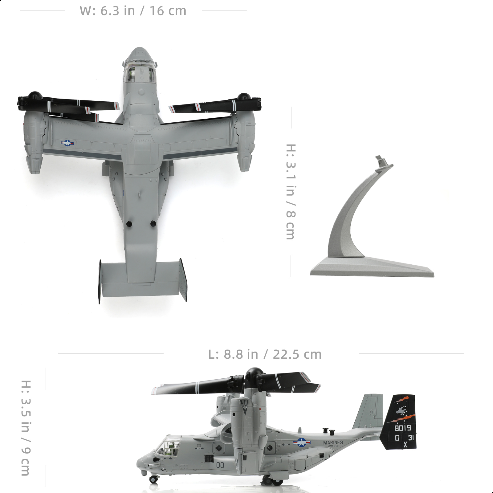 NUOTIE 1/72 US Navy VMMT-204 V - Jjrc Drone X12 avaliação e preço