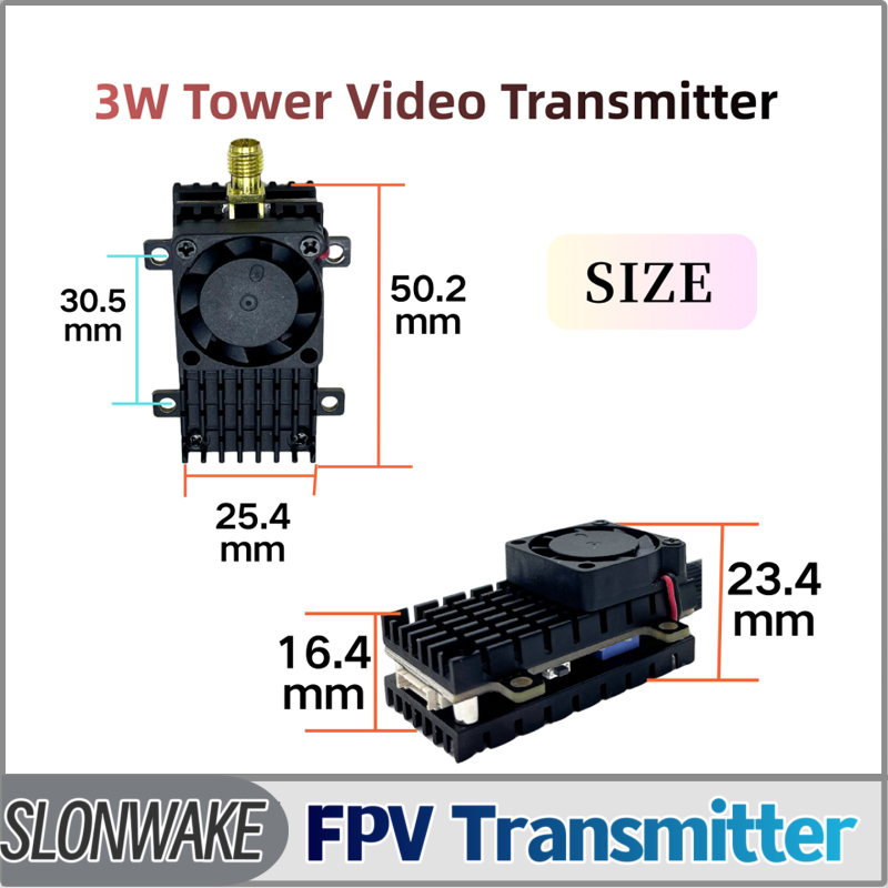 SLONWAKE 5.8G 3000mW Simulação - Fpv Drone Vtx avaliação e preço